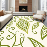 Ethereal Paisley Mosaic Abstract Swirl Watercolor(Green)