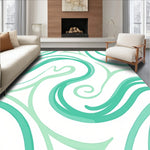 Swirling Marble Effect with Emerald and Pale Mint Contrasts (Green) - ODIKA