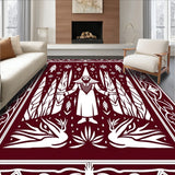 Enchanted Mythical Floor Displaying Icy Decorations(Red)