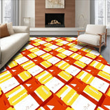 Harvest Plaid Interlocking Lattice with Bold Autumn Tones(Yellow)