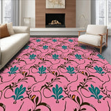 Classic Ornamental Featuring Repeating Vine and Floral (Pink)