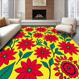 Poinsettia Floral Motif Seasonal Celebration Boho Style Decorative Art(Yellow)