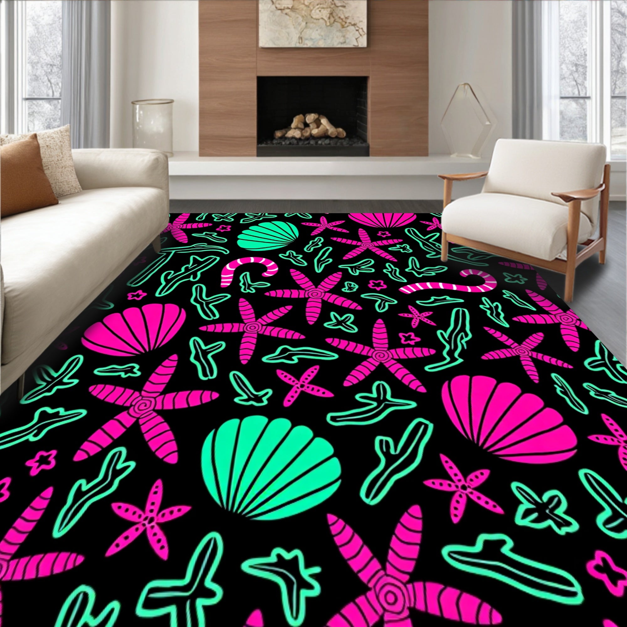 Festive Seashell Holiday Area(Pink)