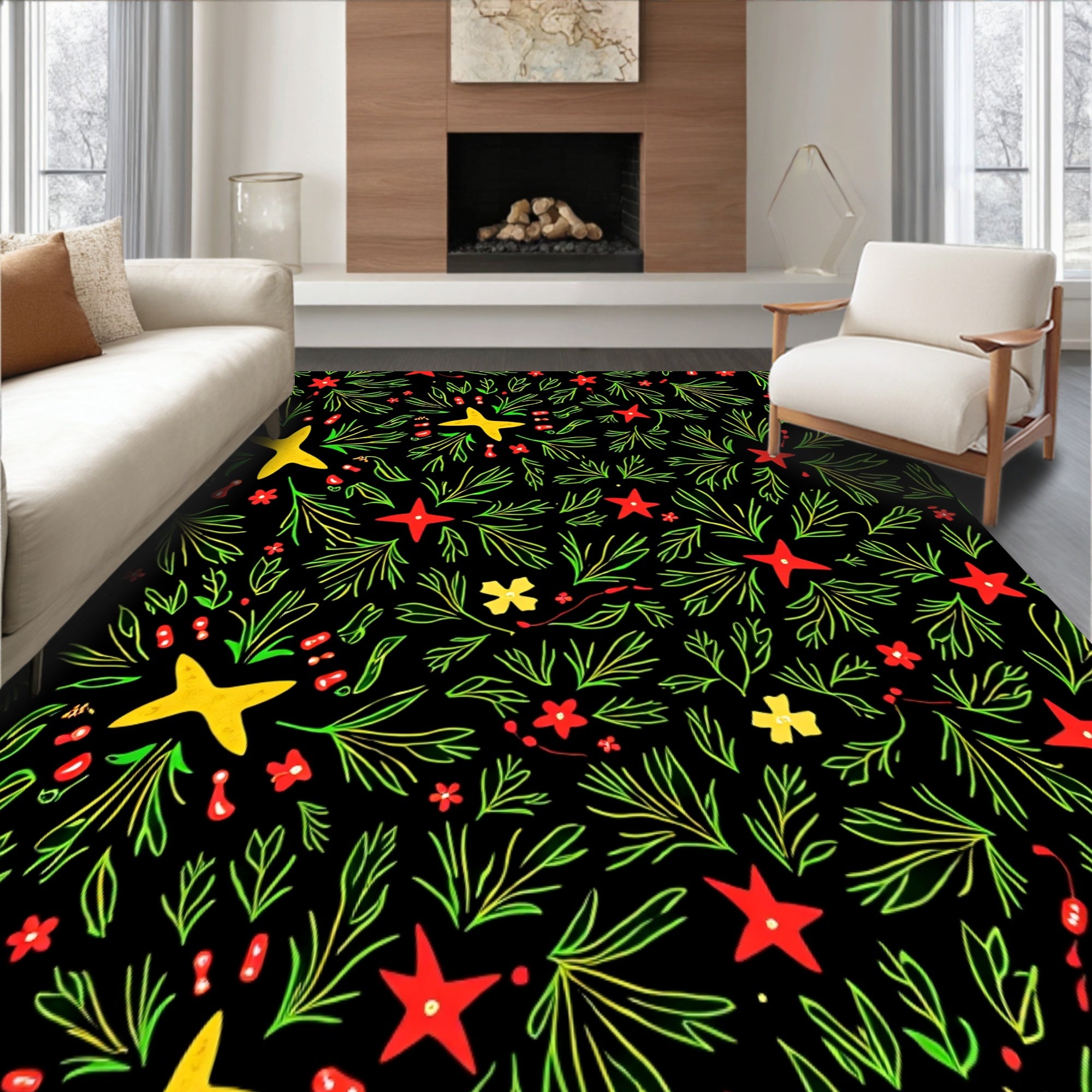 Holiday Cat Antics with Lively Light Strings and Joyful Whisker(Black)