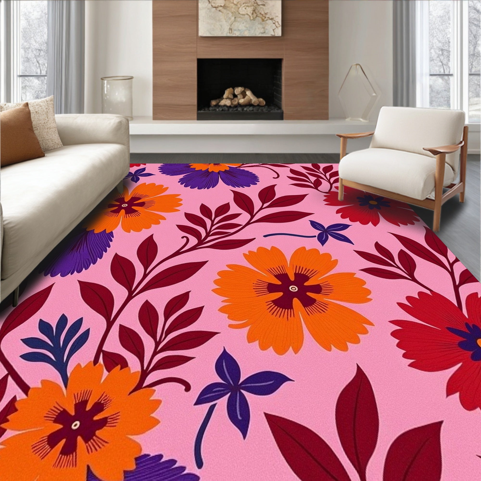 Sunset Hibiscus Floral Statement (Pink) - ODIKA