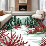 Woodland Winter Scene Decorative Embellishment(Green)
