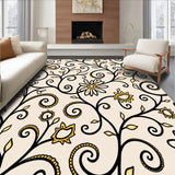 Enchanted Botanical Vine Scrollwork Luxurious Decorative Embellished (Beige)