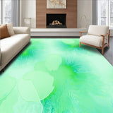 Abstract Watercolor Burst with Flowing Gradient Waves(Green)