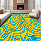 Elegant Swirl Symphony With Artistic Curved (Yellow)