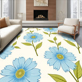 Cottage Chic Wildflower Spray with Delicate Vine Tracery(Blue)