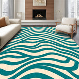 Mesmerizing Zigzag Waves Artistry Showcasing Dynamic Ripple Effect (Ivory)