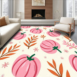 Autumn Harvest Cloud With Pastel Pumpkin Festival Motif(Pink)