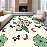 Lunar Bloom Moth And Mushroom Interlocking Botanical(Ivory)