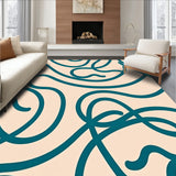 Graceful Swirl Ribbon Fluid Dynamic(Beige)