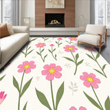 Botanical Garden Meadow Blossoms Delicate Whimsical (Pink)