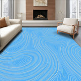 Interlocking Waveforms with Flowing Lines and Cool Tonal (Blue)