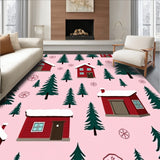 Cabin Pine Tree Landscape(Pink)