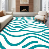 Tranquil Wave Rhythm Serene Ocean Breeze Drift (Teal) - ODIKA