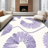 Abstract Brushstroke Watercolor Splash Contemporary Design(Purple)