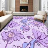 Botanical Whimsy Featuring Flourishing Petal Motifs(Purple)