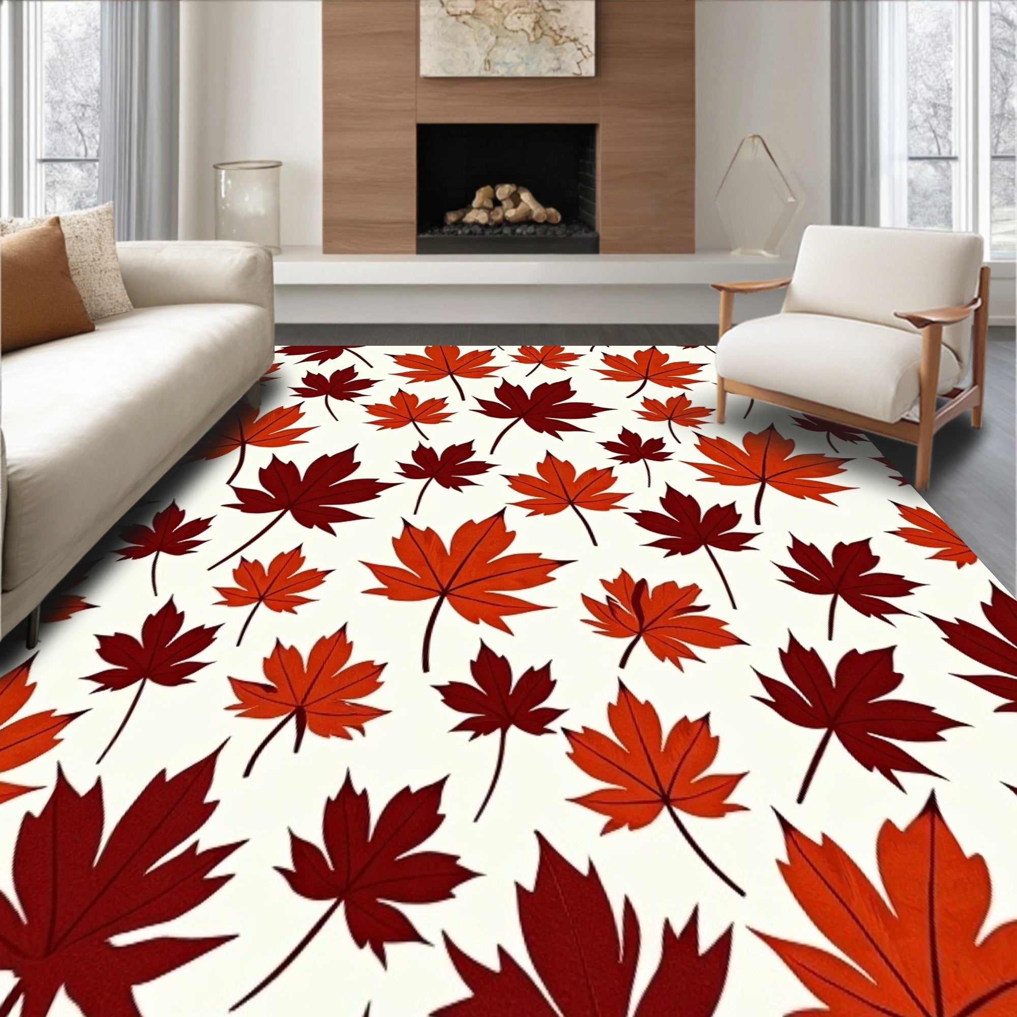 Autumn Foliage Cascade Decorative Accent(Orange)