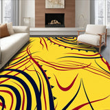 Dynamic Whirl Motion Transitional Curved Elegant Statement (Yellow)