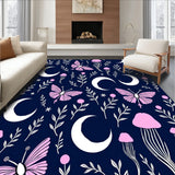 Celestial Moth with Mystical Mushroom Constellation Area(Pink)