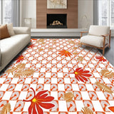 Harvest Festival Checkered Leaf Symphony(Orange)