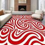 Holiday Spiral Semi Circle Entrance with Twisted Motifs(Red)