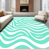Abstract Interlocking Waves with Soothing Curves and Flowing Lines(Green)