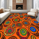 Trendy Boho Ethnic Mosaic Eclectic Patchwork (Orange)