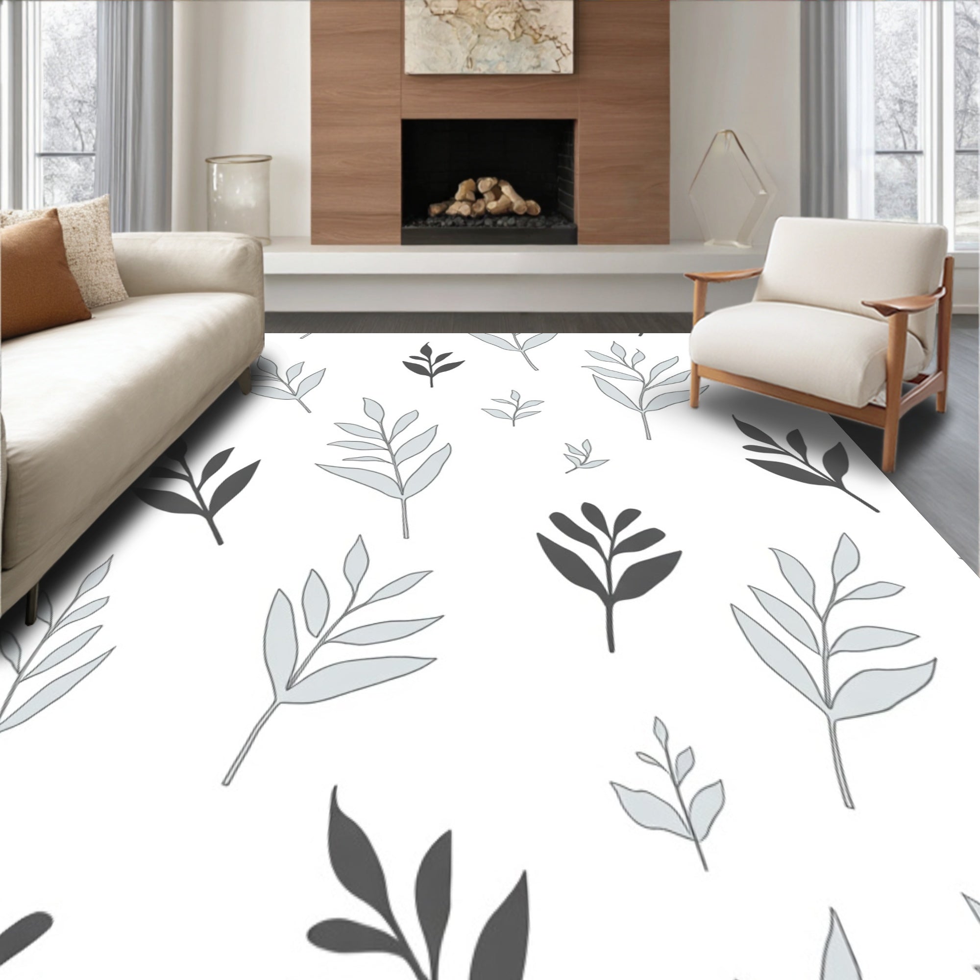 Botanical Entryway Barrier (White) - ODIKA