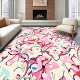 Elegant Floral Vine Courtyard Collection With CloudPile Comfort(Pink)