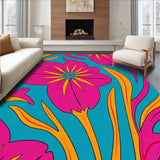 Abstract Botanical Petal Swirl Vibrant Artistic Expression(Pink)