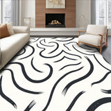 Modern Interlocking Arch Wave with Textured Design (Black) - ODIKA