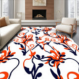 Abstract Floral Swirls With Interlocking Leaf Designs (White)