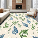 Botanical Leaf Motif Fuzzy with Nature Inspired Design (Ivory)