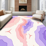 Abstract Watercolor Brush Strokes with Gradient Waves(Pink)