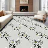 Enchanted Blossom Lattice Sophisticated Contemporary(Gray)