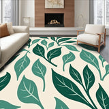 Abstract Botanical with Contemporary Leaf Design(Green)