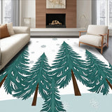 Winter Wonderland Pine Tree Corridor with Details(Green)