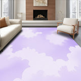 Dreamy Cloud Whimsical Abstract Nursery Kids(Purple)