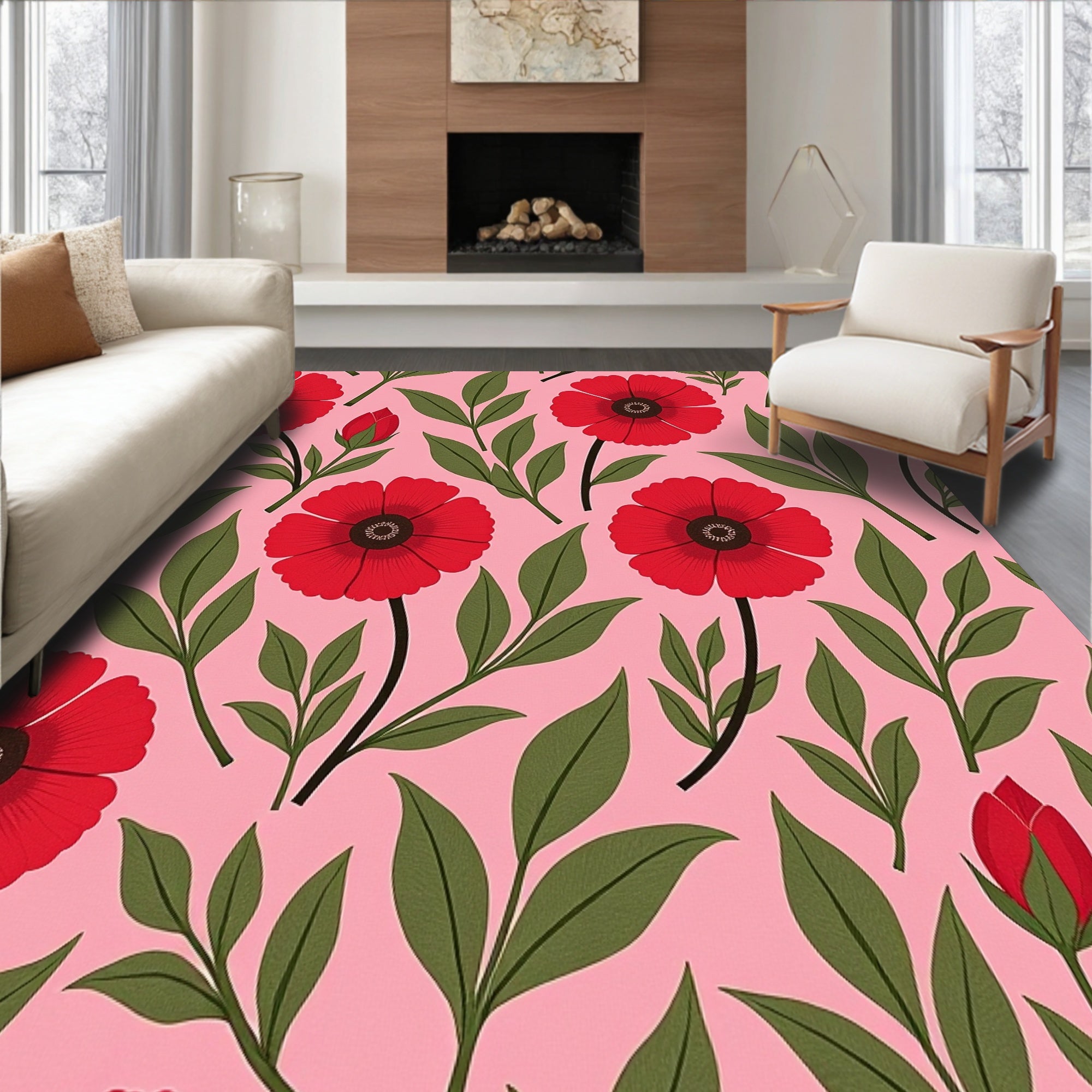 Enchanted Botanical Vintage Throw(Pink)