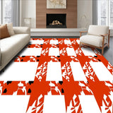 Autumn Harvest Plaid Welcome with Seasonal(Red)