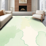 Abstract Watercolor Brush Stroke Artistic Splatter Contemporary(Green)