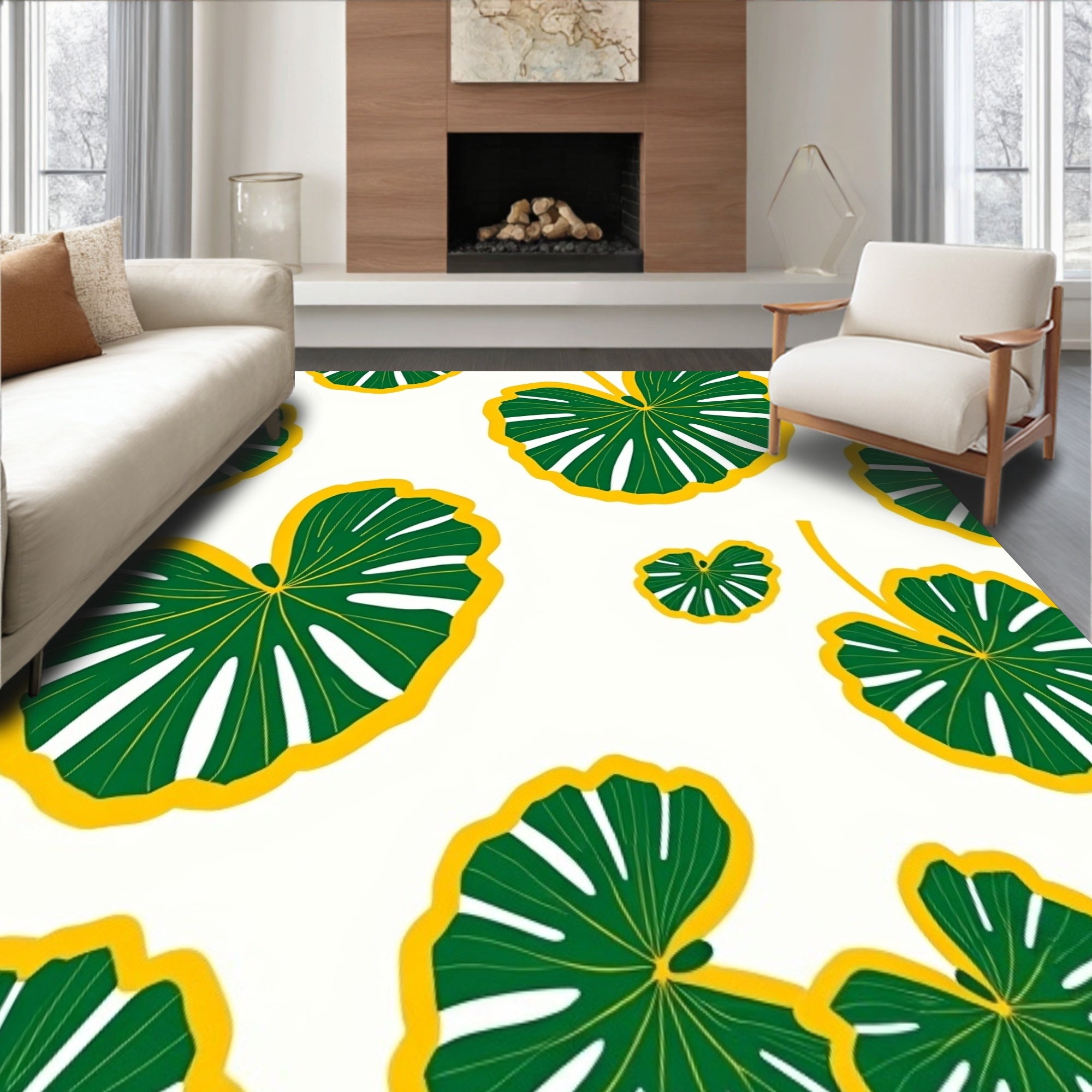 Monstera Leaf Botanical Print (Green) - ODIKA