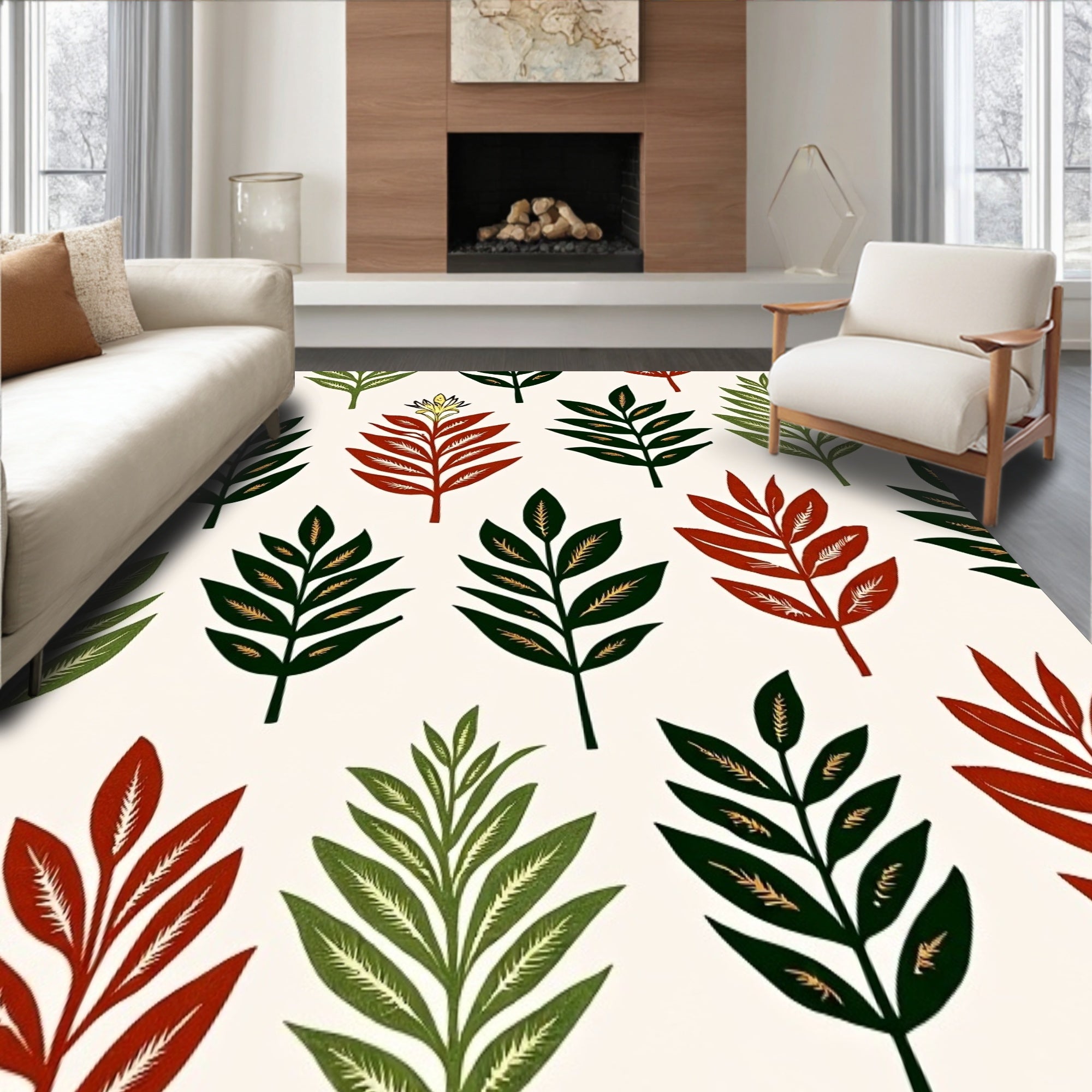 Enchanted Forest Leaf Motif Inspired Treasure(Red)