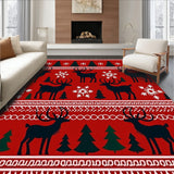 Winter Forest with Nordic Accents and Festive(Red)