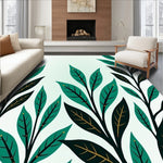 Gradient Ombre with Fluid Interlocking Leaf Motifs (Green) - ODIKA