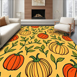 Autumn Harvest Pumpkin Patch Half Moon Decorative(Orange)